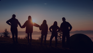 5 people in front of the horizont demonstrating CPLs Values: Respect, Truth & Courage